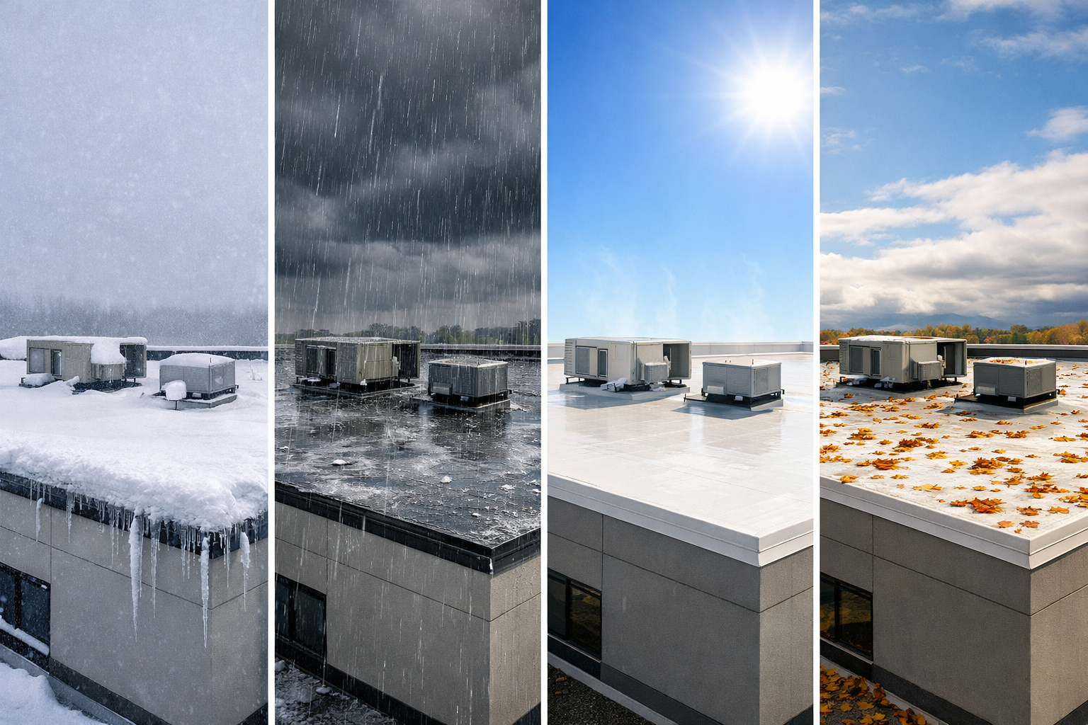 How Seasonal Changes Affect Roof Durability: Practical Insights and Protection Strategies for Commercial Roofs