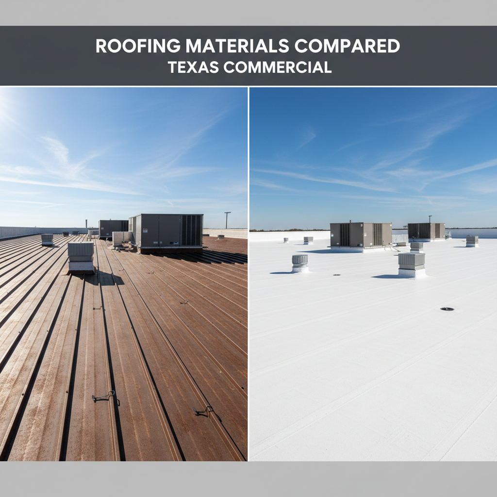 Standing Seam Metal vs TPO: When Metal's 2x Cost Makes Sense for Texas Commercial Buildings
